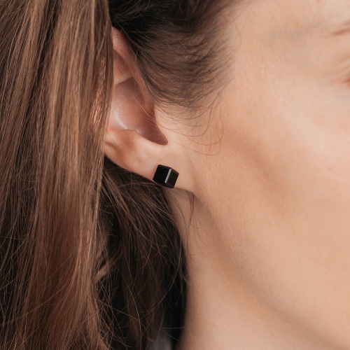 Пусеты Fiore Luna  Black, SWE2127/2 BL S фото 4